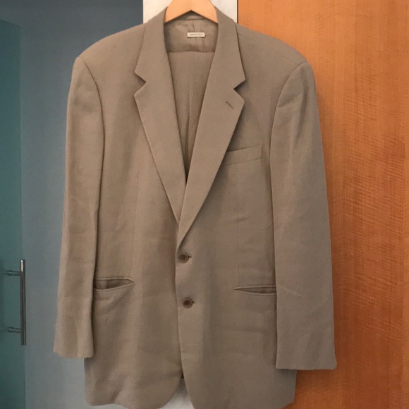 Italian single breasted beige suit
